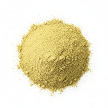 Load image into Gallery viewer, A pile of Tribulus terrestris powder, also known as Bindi or Puncture Vine, on a white background.