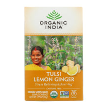 Load image into Gallery viewer, Organic India Tulsi Lemon Ginger