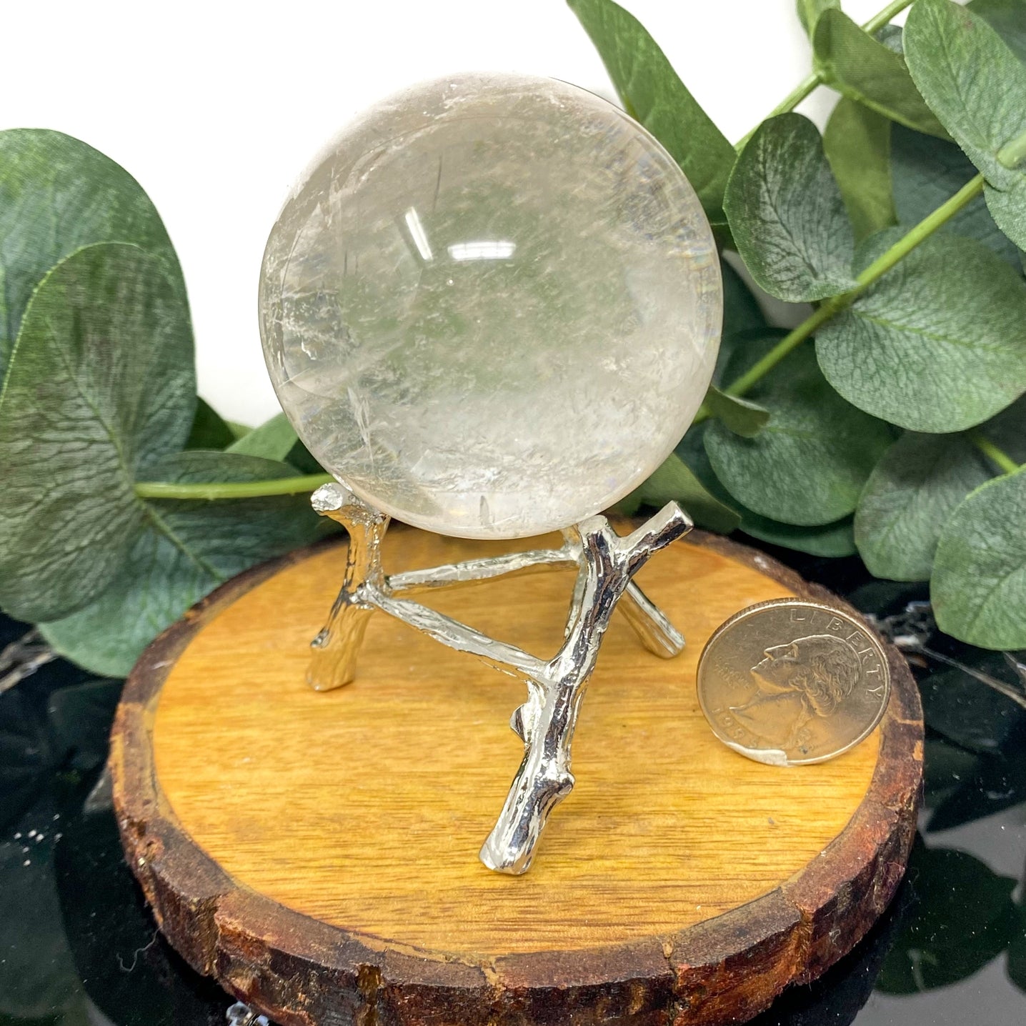 Stick Sphere Small Metal Stick Sphere Holder โ Healing Leaf Apothecary