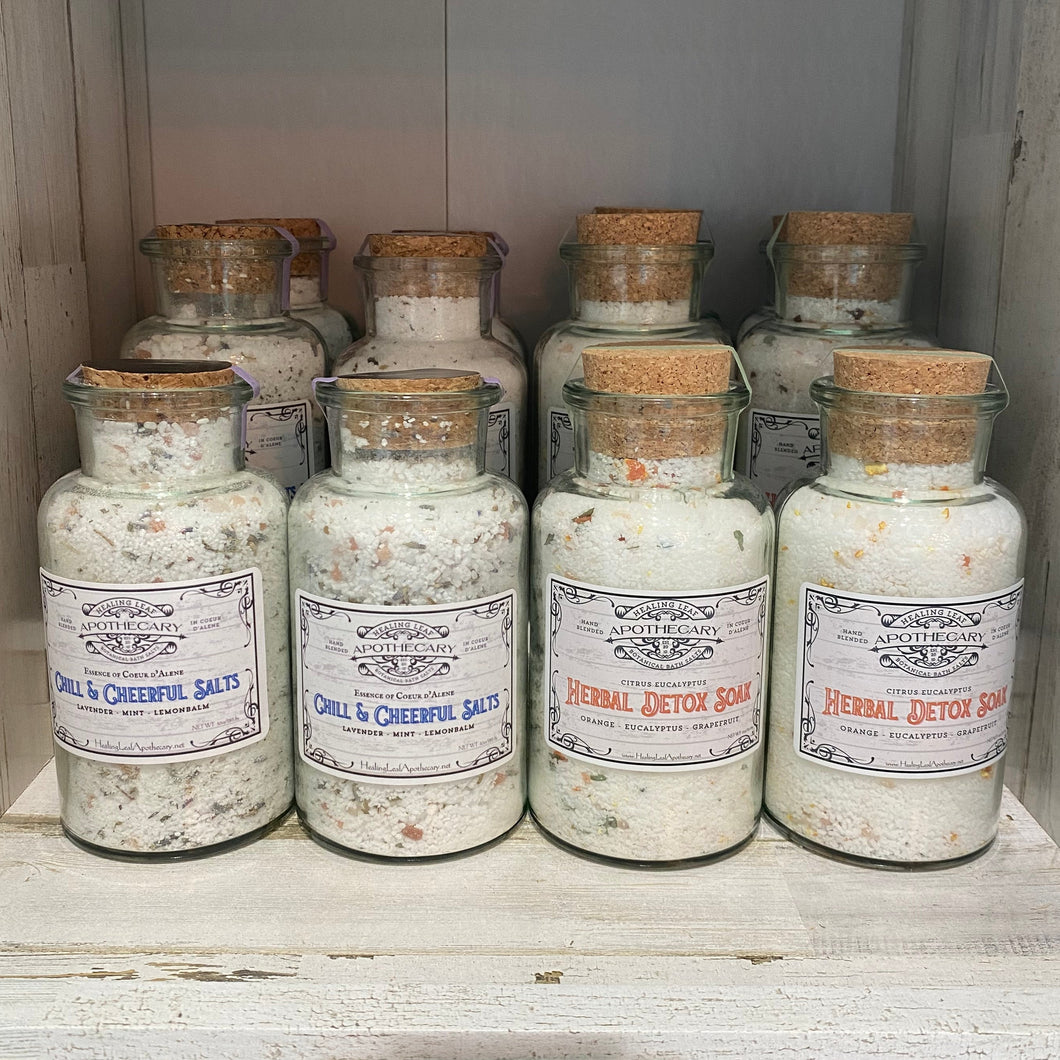Healing Leaf Bath Salt Blends