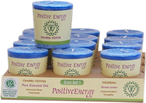 Chakra Votive - Positive Energy Blue