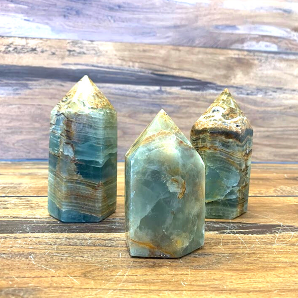 Blue Onyx Polished Pillar