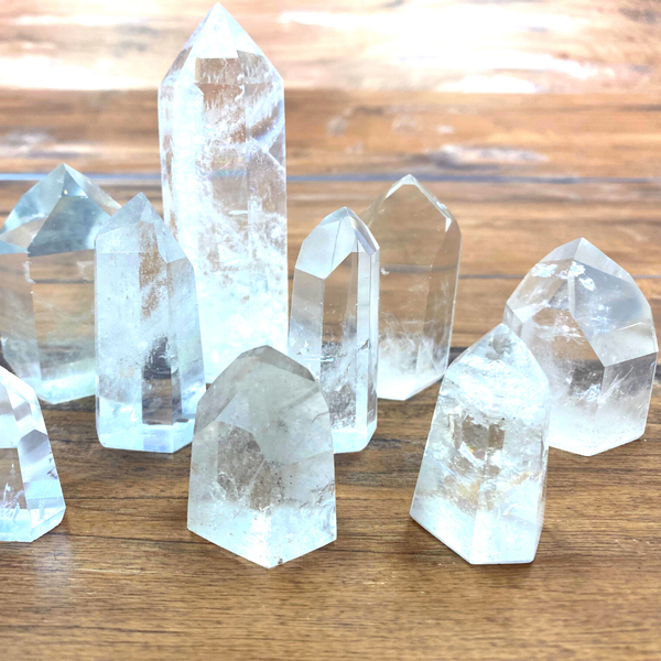 Clear Quartz Polished Pillar-AAA