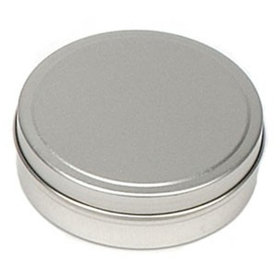 FLAT METAL TIN 3 OZ